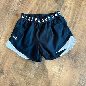Under Armour Women's Black and White Shorts